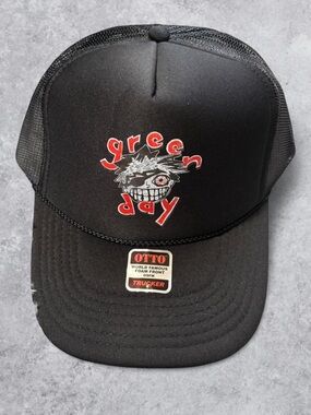 Official Green Day Dookie Era Graphic Trucker Hat SnapBack Otto Cap New